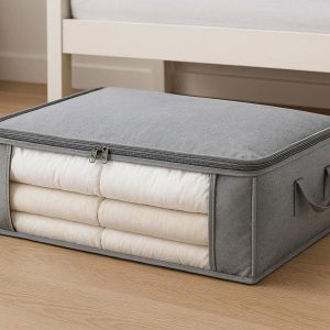 15 Under Bed Storage Bag with Clear Window for Linens and Bedding